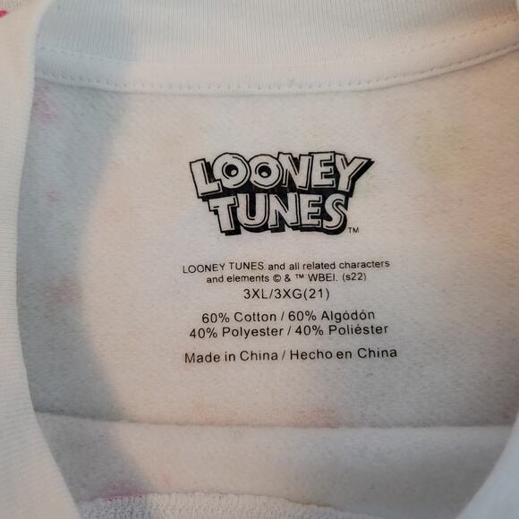 Looney Tunes Bug Bunny, Sylvester, Duck, Tweedy Women's Athletic Sweatshirt 3XL - Picture 4 of 4